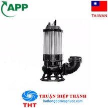 MÁY BƠM CHÌM HỐ MÓNG, BÙN ĐẶC APP DSP-50T 5HP 380V