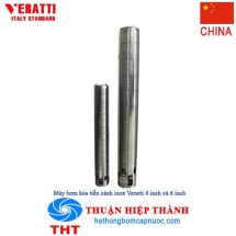 MÁY BƠM HỎA TIỄN VERATTI 4 INCH CÁNH INOX 4SP08-07 1.5HP 220V 