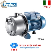 MÁY BƠM TRỤC NGANG TỰ MỒI ĐA TẦNG CÁNH ĐẦU INOX PENTAX U3A - 120/4T -1.2HP - 380V