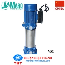 MÁY BƠM LY TÂM TRỤC ĐỨNG ĐA TẦNG CÁNH INOX MARO VM4-9×8 - 4HP - 220V