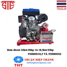 MÁY BƠM CHỮA CHÁY ĐỘNG CƠ DIESEL STE FHS80D22 - 22KW